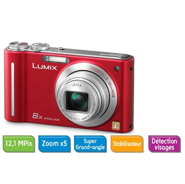 Appareil Photo Numérique Panasonic Lumix ZX1 Rouge