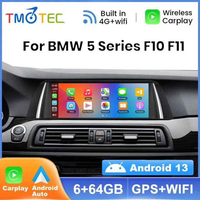 10.25'' Android 13 Car Stereo Apple CarPlay BT 5.0 WIFI For BMW CIC 5 Series F11