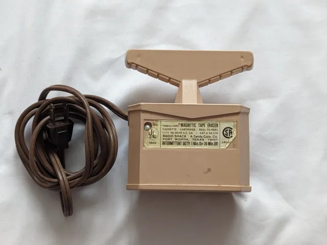 VINTAGE REALISTIC MAGNETIC Bulk Tape Eraser 44-210, Radio Shack Boxed  Manual $24.99 - PicClick