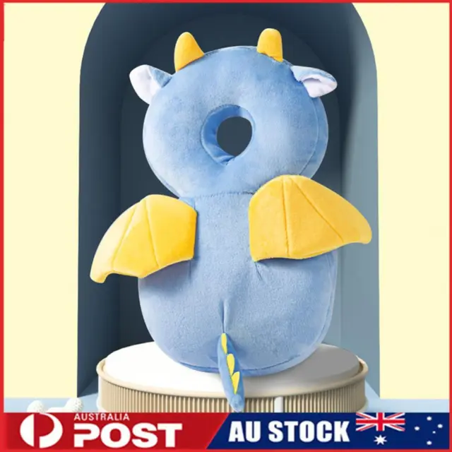 Stuffing Animal Shape Baby Head Protector Cute for Age 4-24Months (Plush Dragon)