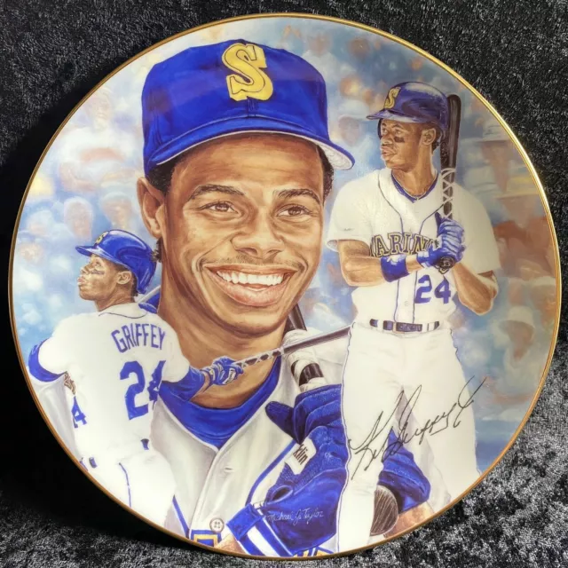 Ken Griffey Jr Gartlan MLB Seattle Mariners Collectors Plate 1992 No 195 Ken Griffey Jr Gartlan MLB Seattle Mariners Collectors Plate 1992 No 195