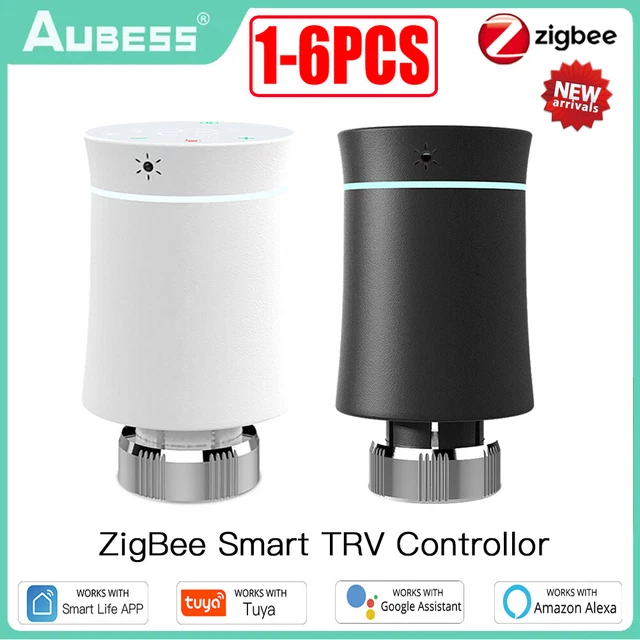 1-6X Tuya ZigBee Smart Thermostat Radiator 3.0 Valve TRV Programmable Google UK