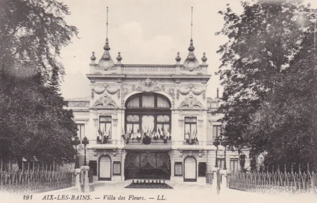 Carte Postale Ancienne Cpa Aix-Les-Bains Villa Des Fleurs