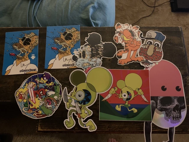 Matt gondek Michael reeder Dalek Ufo 907 Sticker Lot Matt gondek Michael reeder Dalek Ufo 907 Sticker Lot