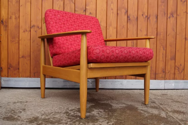 Sessel Vintage Clubsessel 60er Danish Retro Holz Lounge Easy Chair Mid-Century