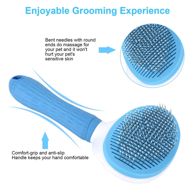 Depets Self Cleaning Slicker Brush, Dog Cat Bunny Pet Grooming Shedding... 2