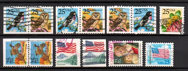 Briefmarken USA LOT aus 1988 gestempelt (US 329)