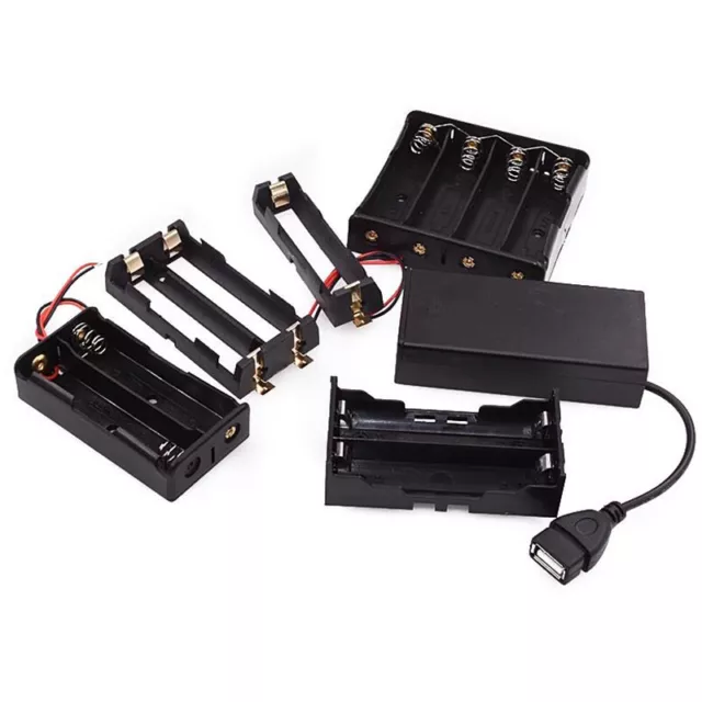 18650 1/2/3/4x Batteriehalter Etui parallel/Serie mit Kabel Batteriebox für DIY