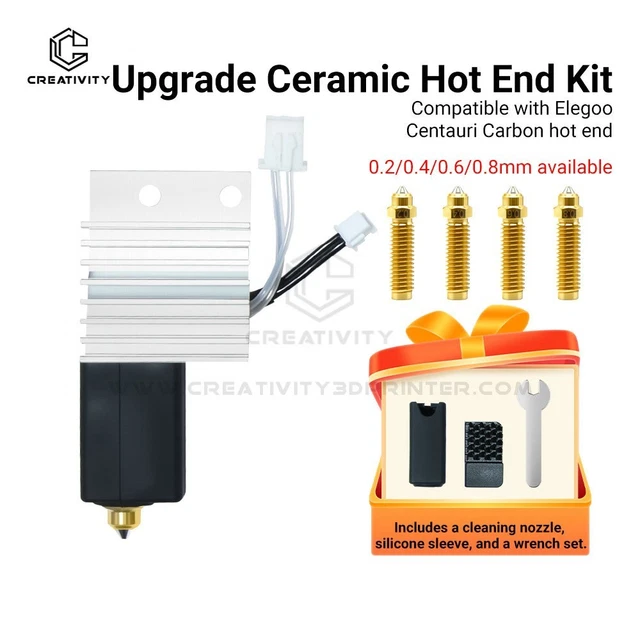 0,4 mm Hotend Kit voor Centauri Carbon, 3D Printer Keramische