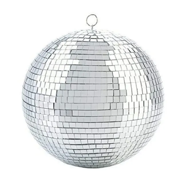 Stage Lighting  8 Inch 20cm Disco  Glitter Ball  Silver Christmas Party Decorh