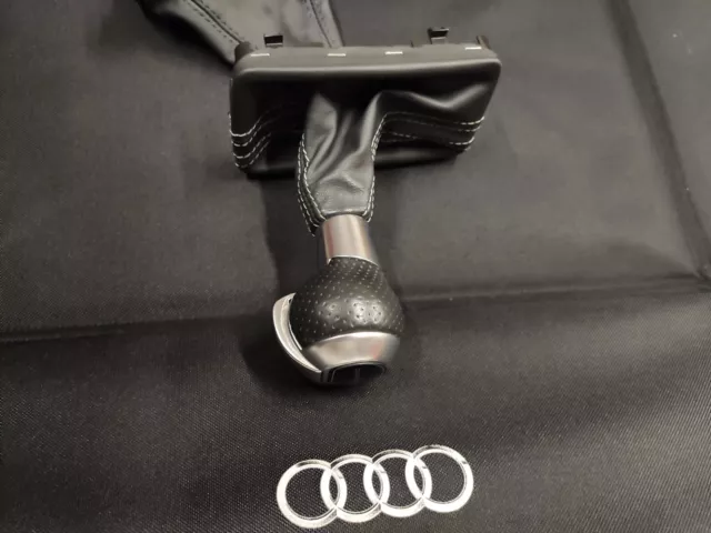 VÉRITABLE Audi RS4 RS5 S-Tronic Levier de Vitesses Cuir avec botte LHD 8K