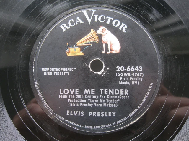 ELVIS PRESLEY 78 Rpm Anyway You Want Me / Love Me Tender Us Rca Victor ...