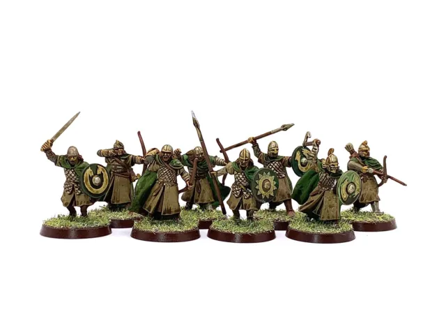 WARRIORS OF ROHAN 8 lord of the rings warhammer 28mm Painted MESBG
