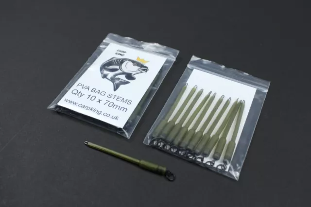 PVA SOLID BAG STEMS  x 10  - 2 sizes - OVER 800 SOLD - BEST VALUE FROM CARP KING