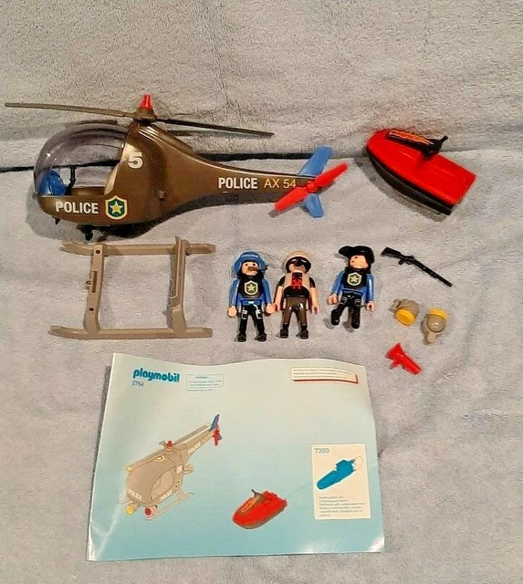 Playmobil - Ufficiale Di Polizia, Automobile E Segnale Di Pericolo Playmobil - Ufficiale Di Polizia, Automobile E Segnale Di Pericolo