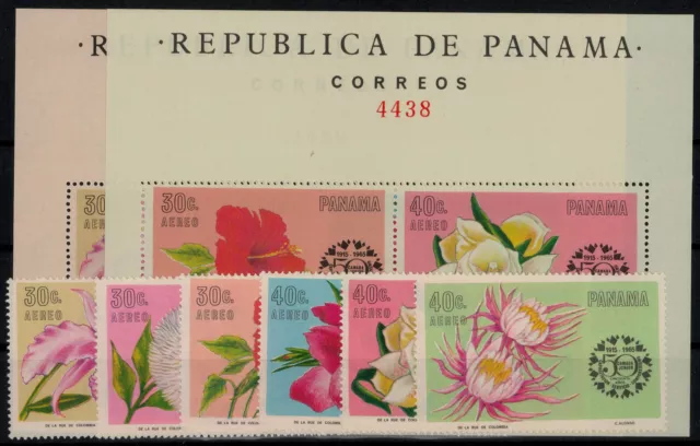 Panama; Blüten 1966 kpl. **  (38,-)