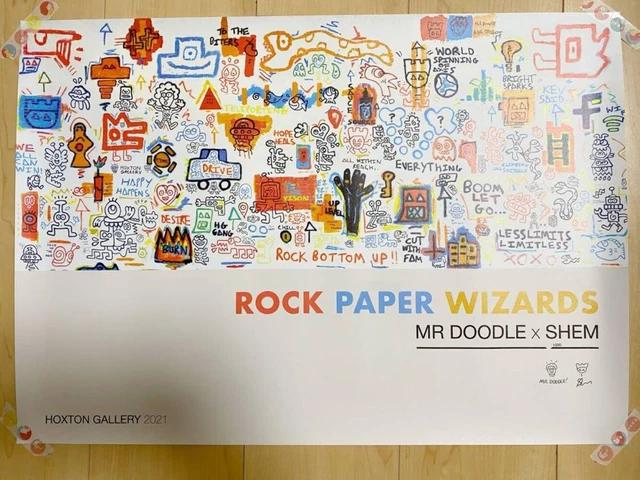 NEW MR DOODLE x Shem - Rock Paper Wizards -Rare 20 SIGNED Limited 