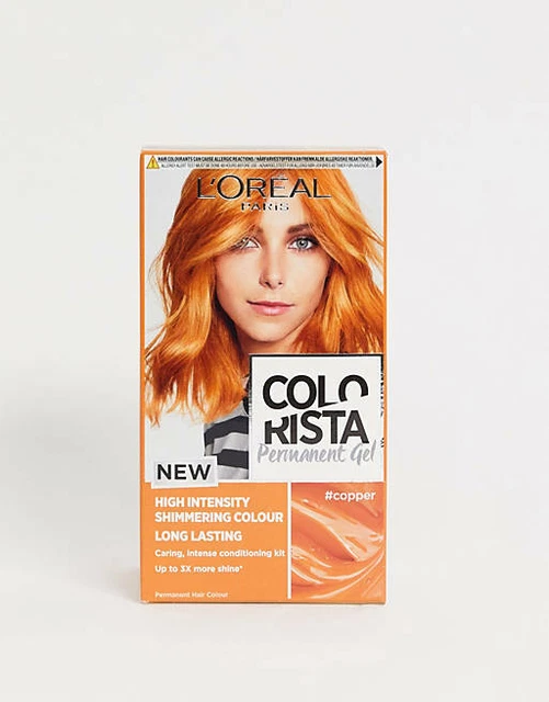L'OREAL PARIS COLORISTA Hair Colour Copper Permanent Gel Hair Dye New