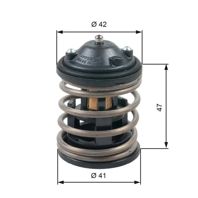 Termostato refrigerante Gates TH47487G1 per BMW MINI X1 TOYOTA F80 F11 F10 F31 F30