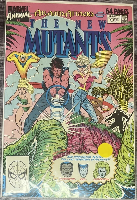 The New Mutants #5 Marvel Comics Annual 1989 Atlantis Attacks