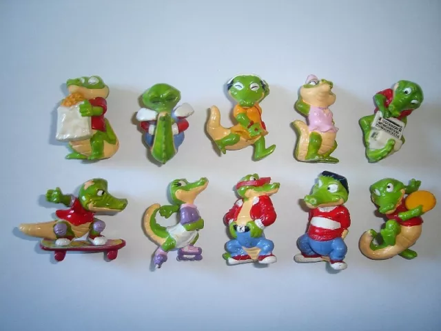 Kinder Surprise Set - Crazy Crocos City Crocodiles 1992 - Figures Collectibles