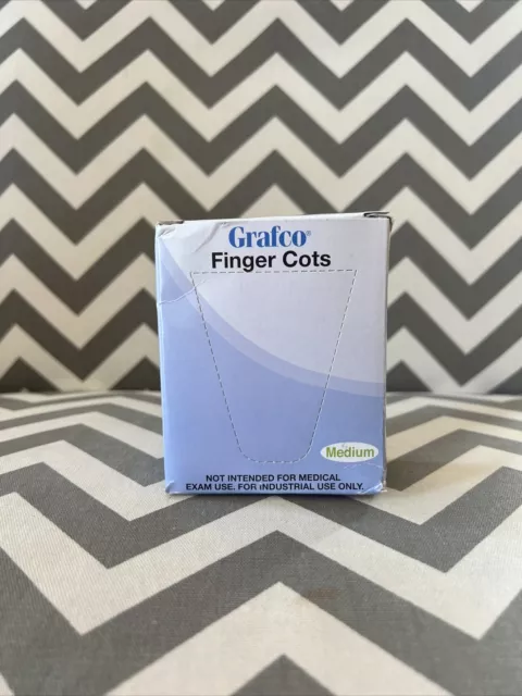 Grafco Finger cots medium, contains natural rubber latex