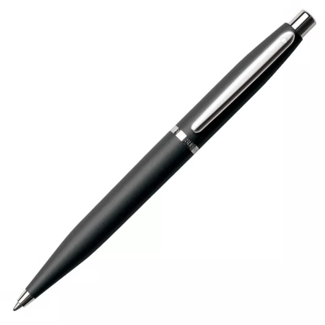 SHEAFFER VFM Ballpoint Pen - Matte Black Chrome Trim - NEW