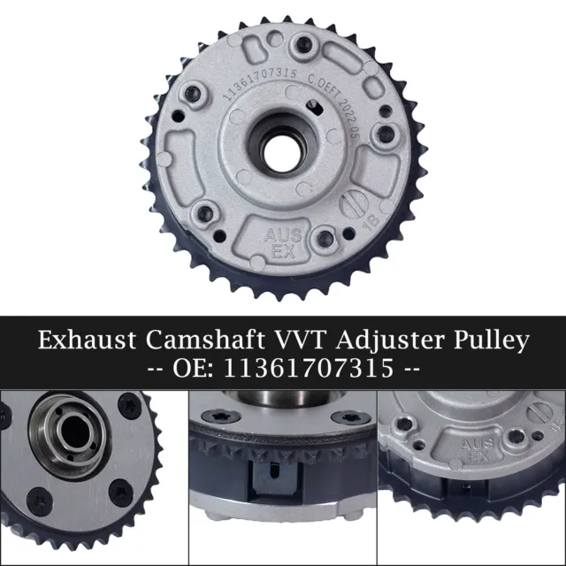 Exhaust Camshaft VVT Adjuster Pulley pour BMW E46 E81 E82 E87 E90 11361707315