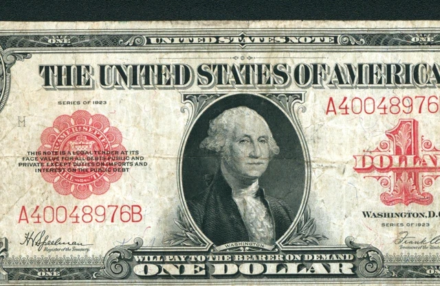 Fr. 40 $1 1923 Legal Tender ((Red Seal)) DAILY CURRENCY AUCTIONS