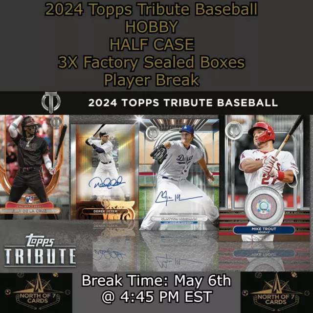 Adrian Beltre 2024 Topps Tribute Baseball Hobby - 3X Box Player BREAK #18