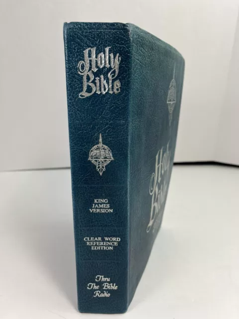 Vintage Holy Bible KJV 1976 Giant Print Reference Edition Thru The Bible Radio