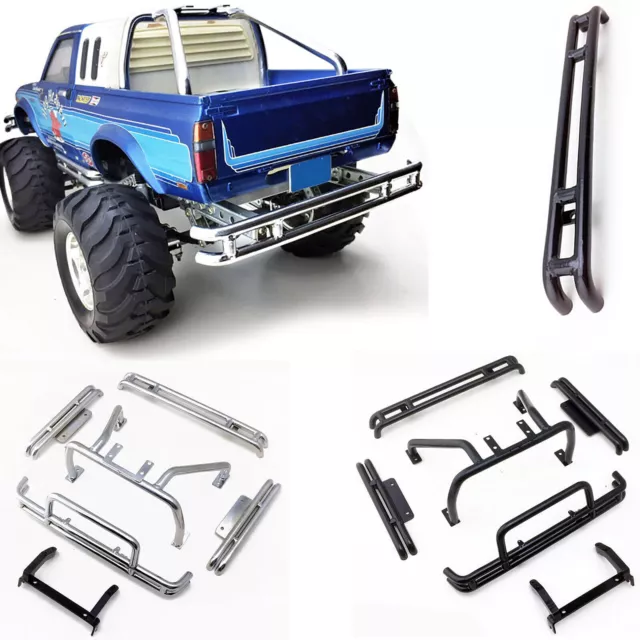 Front Metal Rolling Cage pedals Bumpers For TAMIYA 1/10 Buriser HILUX RC Crawler