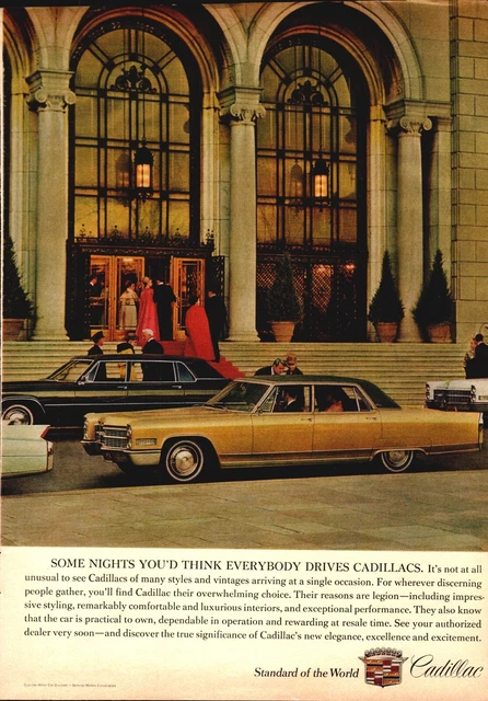 1966 Cadillac/SS United States America's Superline 8.5x11 Vintage Paper Print Ad