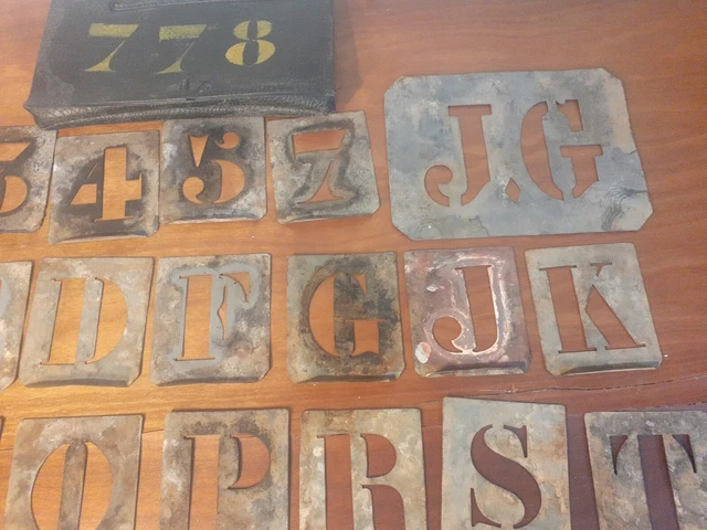 Lettres En Métal Noir Alphabet A-Z - Déco Murale Rustique DIY Pour Maison, Porte, Jardin - 8