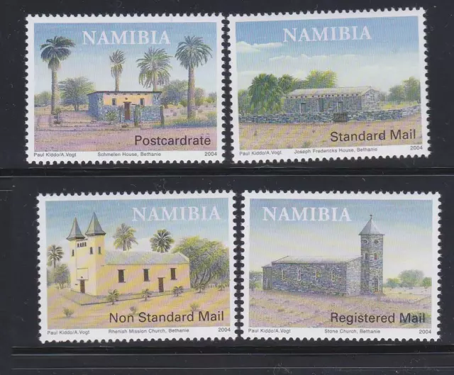 Plant153 - Nature & Plants Stamps Namibia 2004 Trees Historical Bldgs Mnh