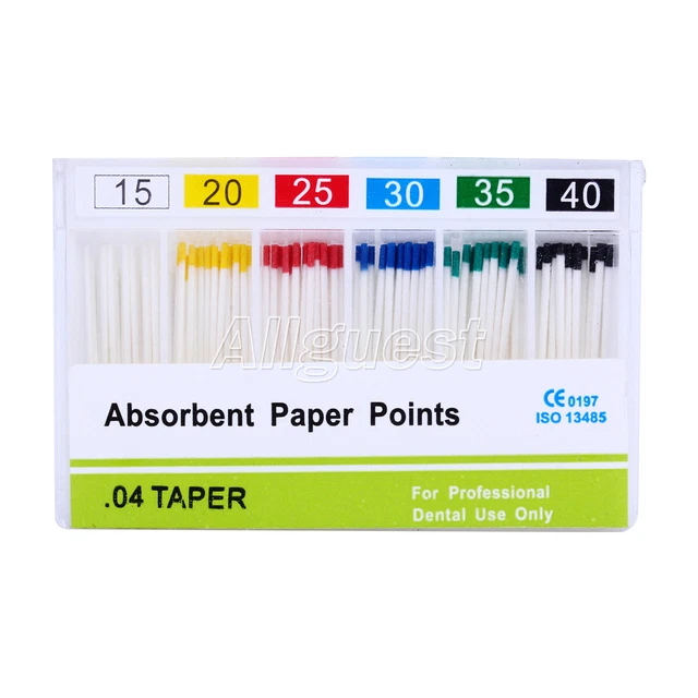 AZDENT Dental Endodontic Root Canal Absorbent Paper Points 04 Taper  15-40#