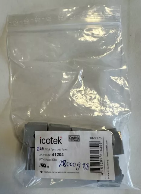 8 Stück icotek KT 4 Kabeltülle / 41204 / Neu in OVP