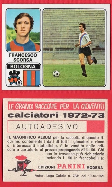 FIGURINE CALCIATORI PANINI 1972-73 SCEGLI DAL MENU' A TENDINA RARE ESAURITE