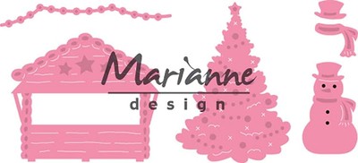 Marianne Design Collectables Fustelle Famiglia Topo Metal 21x15x3 cm Pink 