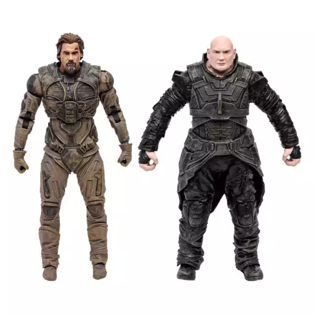 Dune : Part Deux Figurine 2-Pack Gurney Halleck & Rabban 18 CM