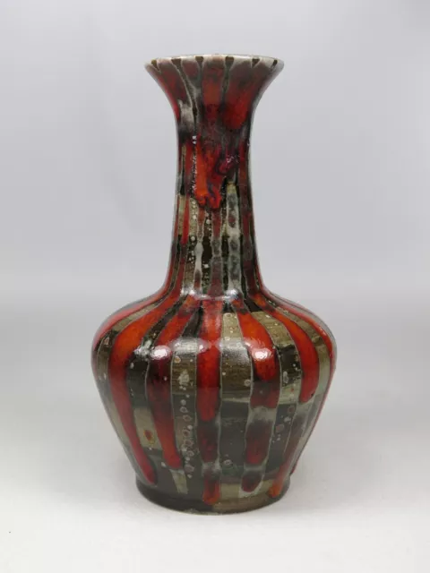 Cobridge Stoneware Red Abstract Vase SEE VIDEO