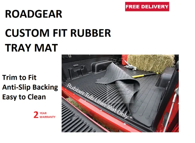 Roadgear  Custom Fit Rubber Tray Mat Fits  Mitsubishi Triton Mn & Mq 09  Rga9921