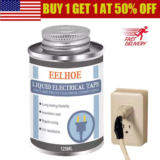 Waterproof Liquid Insulation Electrical Tape Fast Fixed Dry Sealing Glue US