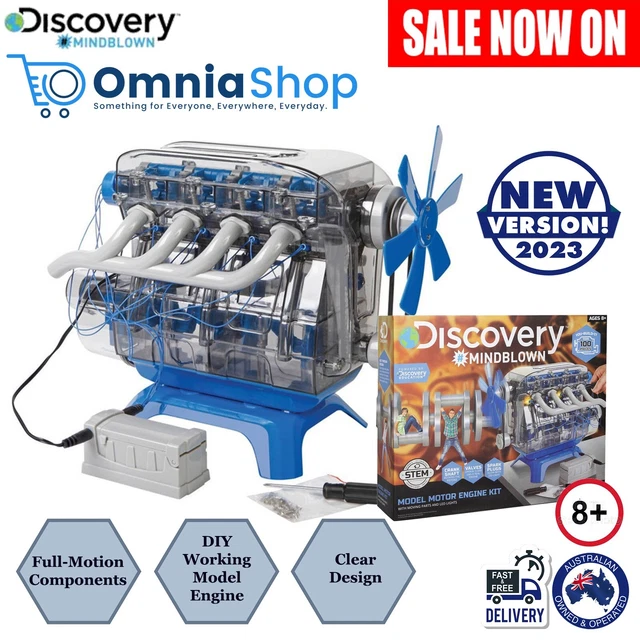 DISCOVERY KIDS DIY Mindblown Mini Motor Model Miniature Stem 4 Stroke