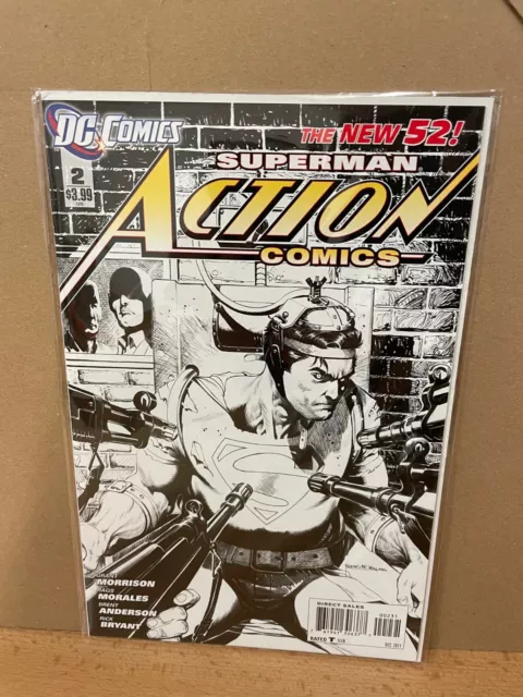 Action Comics (2011) 2C NM 9.2 Variant Sketch Cover