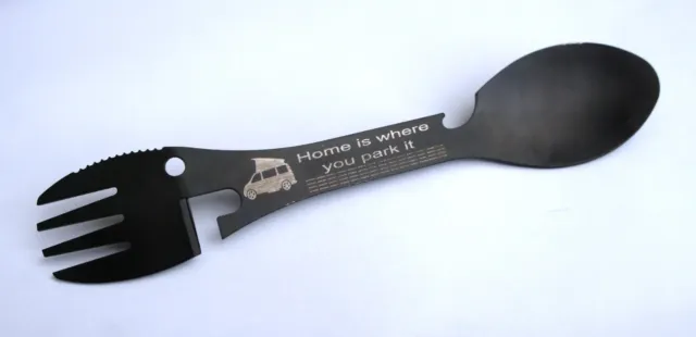 Home Is Where You Park It 5 In 1 Camping Survival Multi Functional Fork Tool