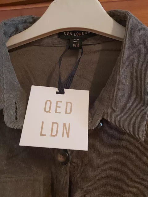 Ladies  "QED LDN" Khaki jumpsuit size 14 BNWT
