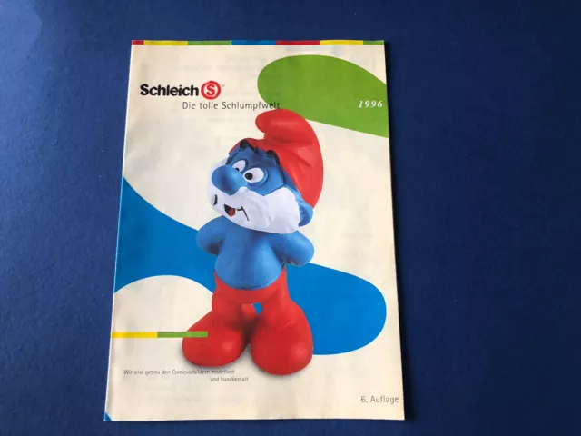 Catalogo Puffi Schleich Vintage 1996 Raro Puffo Smurf Schtroumpf Schlumpf