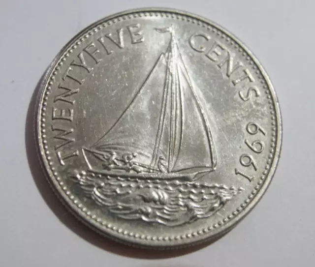 Bahamas,  25 Cents 1969