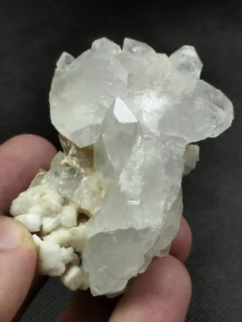Quartz crystals on matrix Albite beautiful specimen from pak. "78 grams"